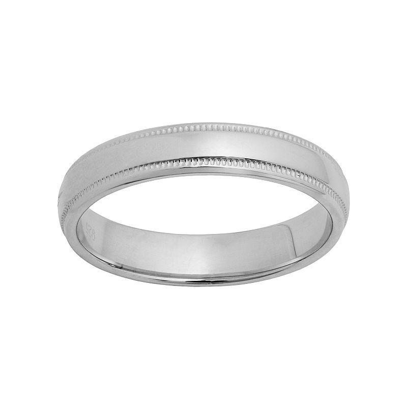 Sterling Silver Wedding Ring, Mens Product Image