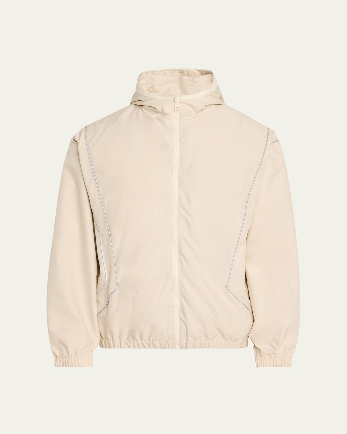 Mens Paneled Anorak with Piping Product Image