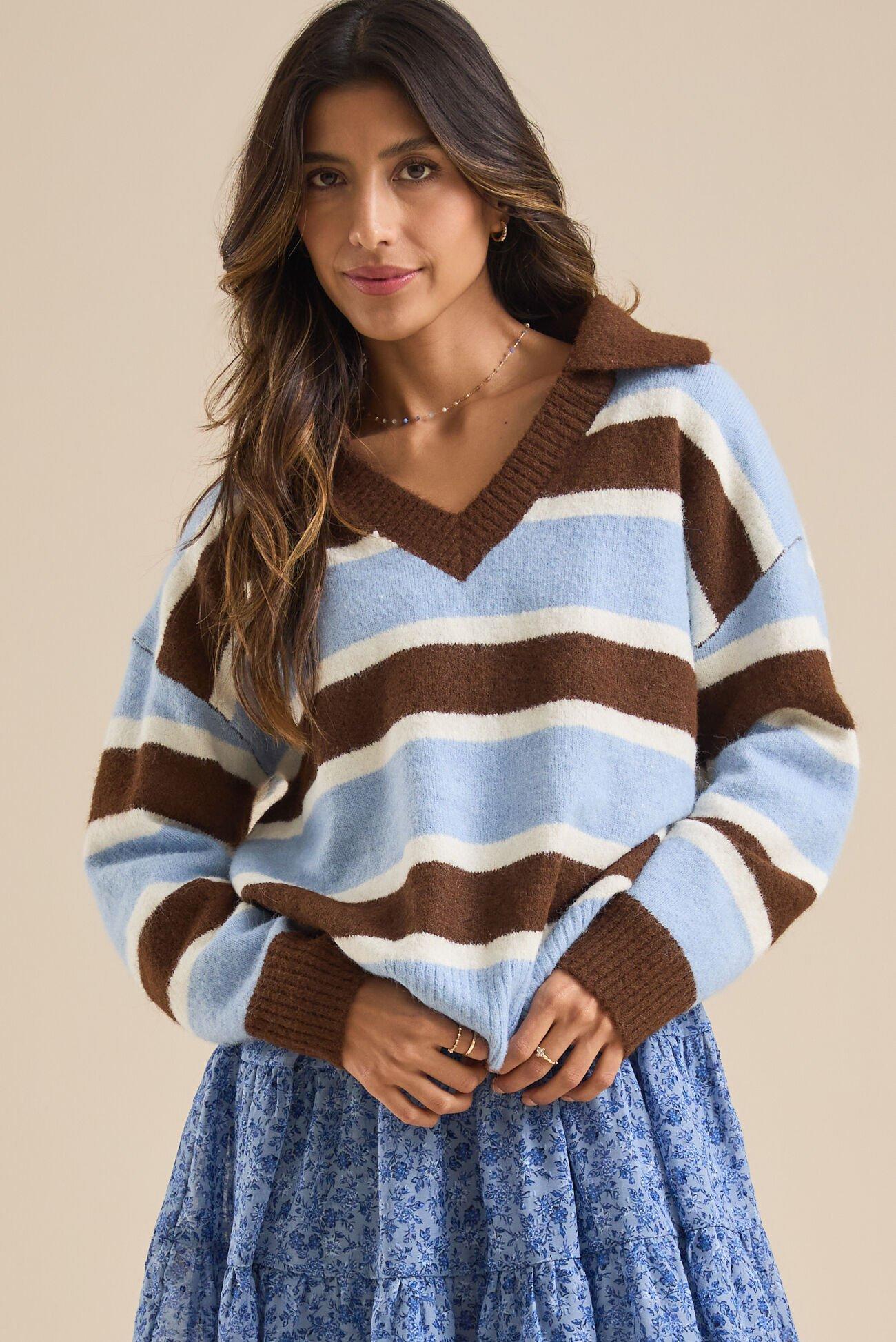 Karina Striped Sweater Product Image