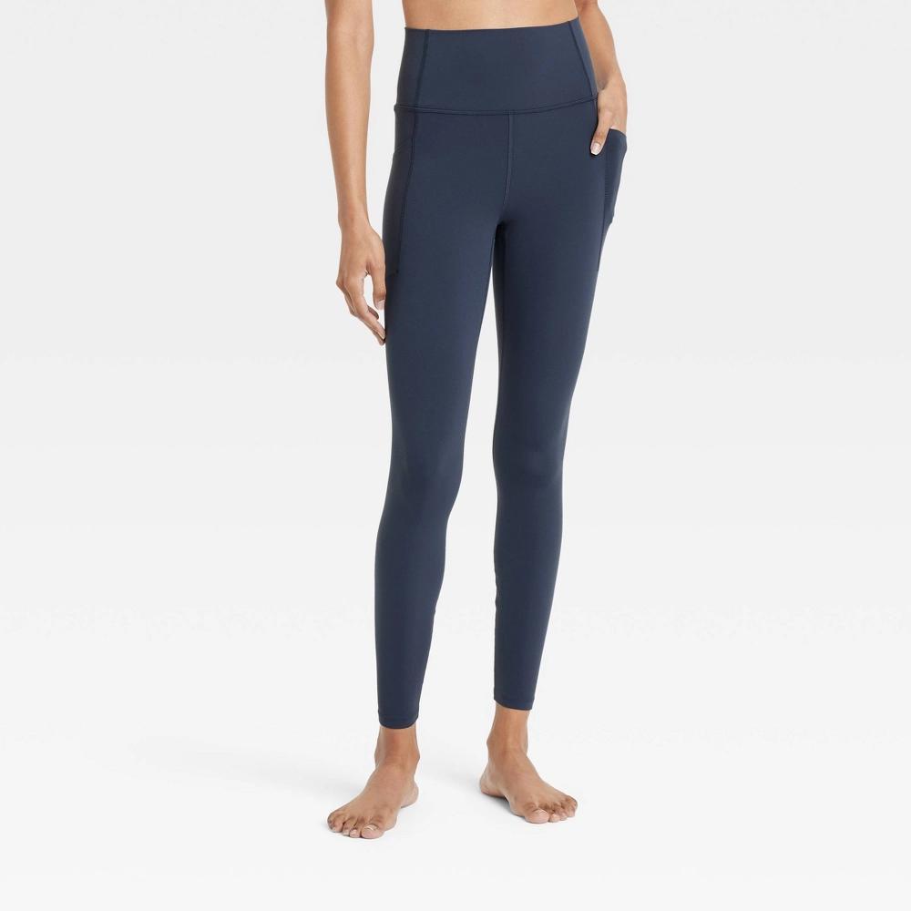 Womens Everyday Soft Ultra High-Rise Pocketed Leggings - All In Motion Navy Blue XL Product Image