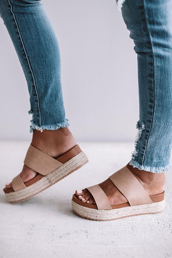 The Lola Espadrille In Iced Latte Product Image