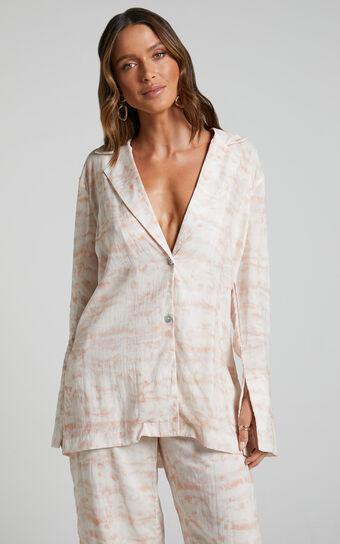 Amalie The Label - Aladene Linen Blend Shirt in Harlem Print Product Image