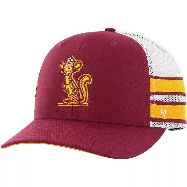 Mens 47 Maroon Minnesota Golden Gophers Straight Eight Adjustable Trucker Hat Product Image