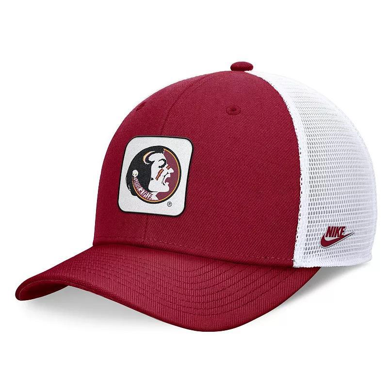 Mens Nike Garnet/White Florida State Seminoles Legacy Rise Mascot Trucker Adjustable Hat Product Image