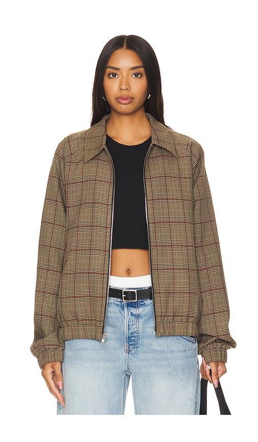 Plaid Bomber Jacket Product Image