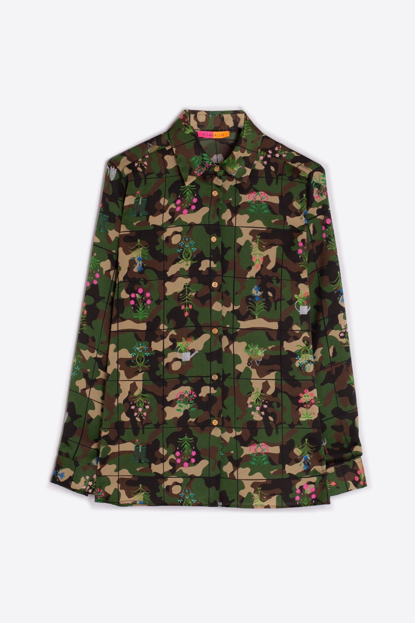 Camouflage Flower Shirt Product Image