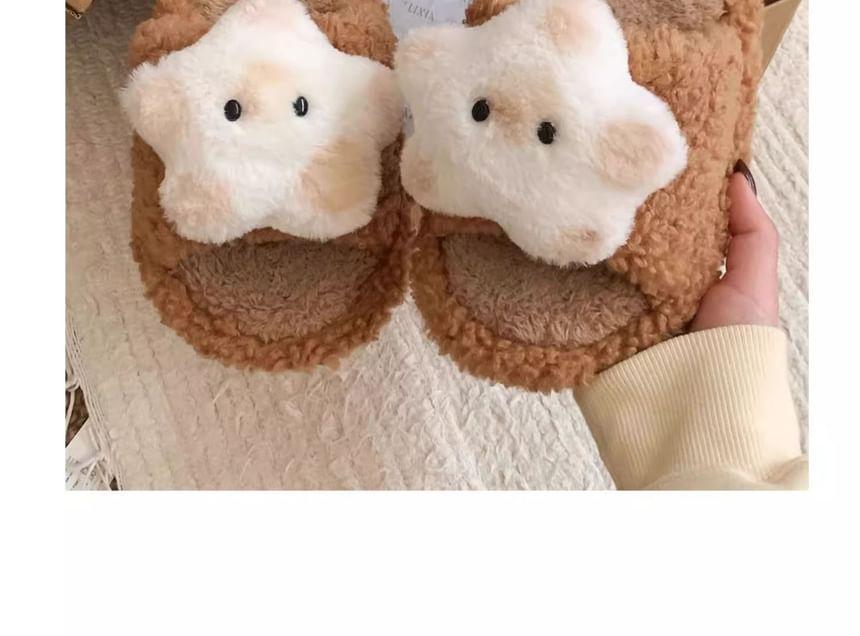 Star Fluffy Slippers Product Image