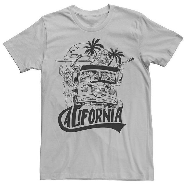 Mens Ninja Turtles California Bus Outline Short Sleeve Tee Product Image