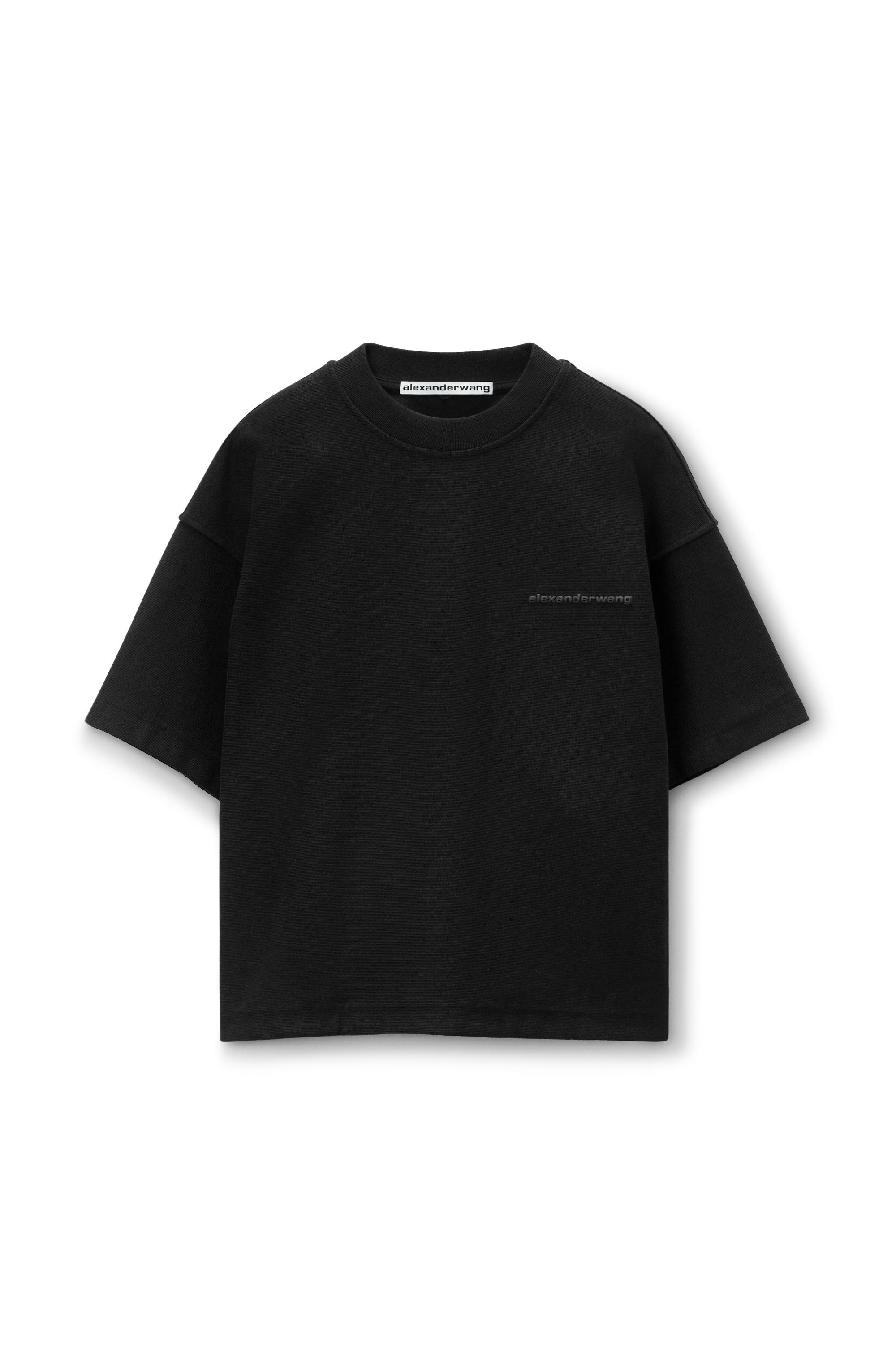 Puffed Logo Oversize Tee In Cotton Product Image