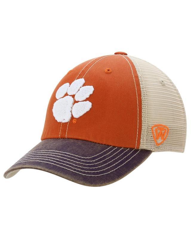 Mens Clemson Tigers Top of the World Offroad Trucker Adjustable Hat Orange Product Image