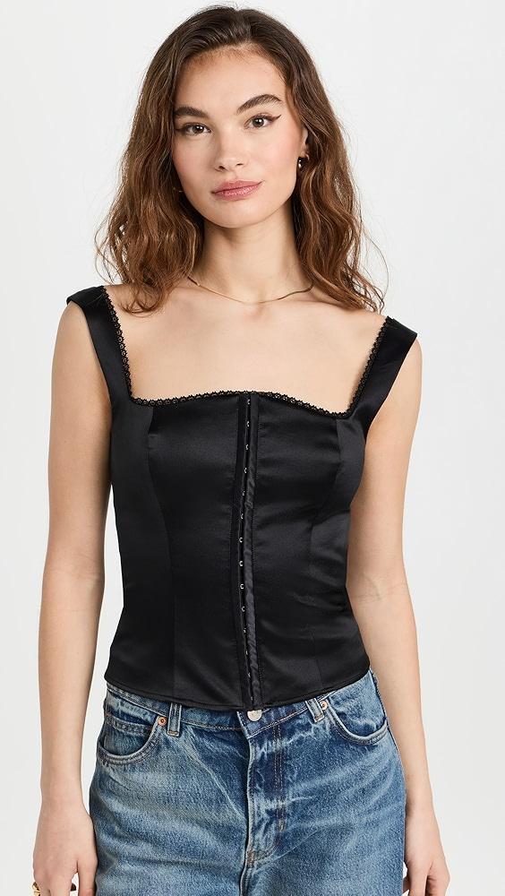 Reformation Tagliatelle Silk Top | Shopbop Product Image