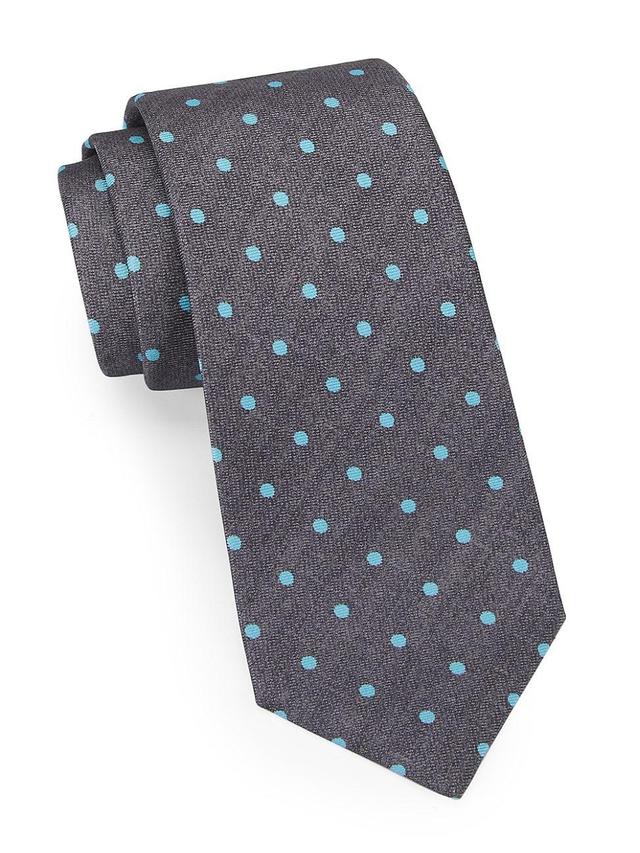 Mens Polka Dot Silk Tie Product Image