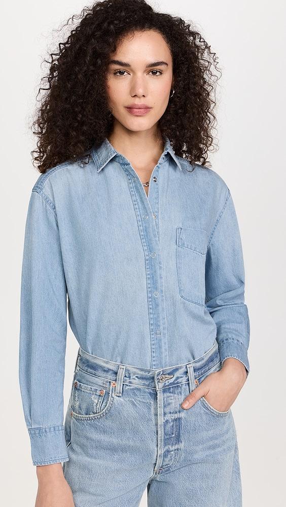 AYR The Denim Deep End Button Down Shirt | Shopbop Product Image