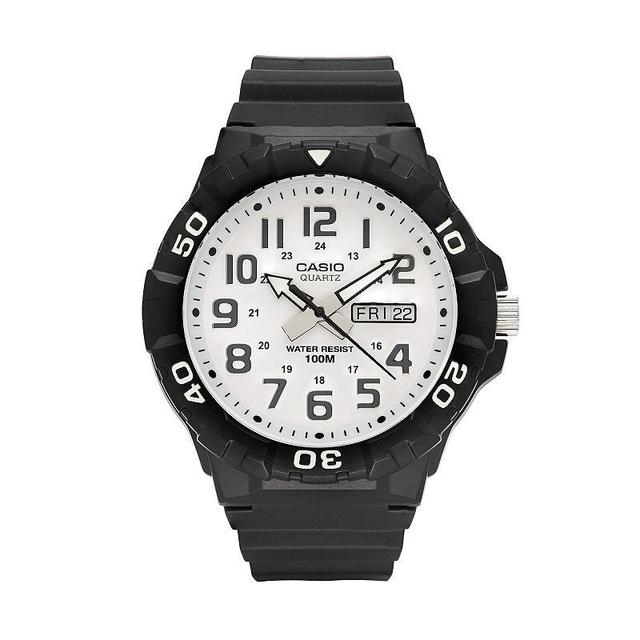 Casio Mens Watch, White Product Image