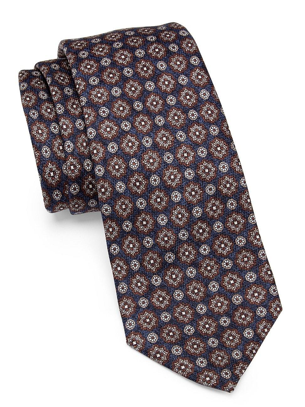 Mens Floral Silk Tie Product Image