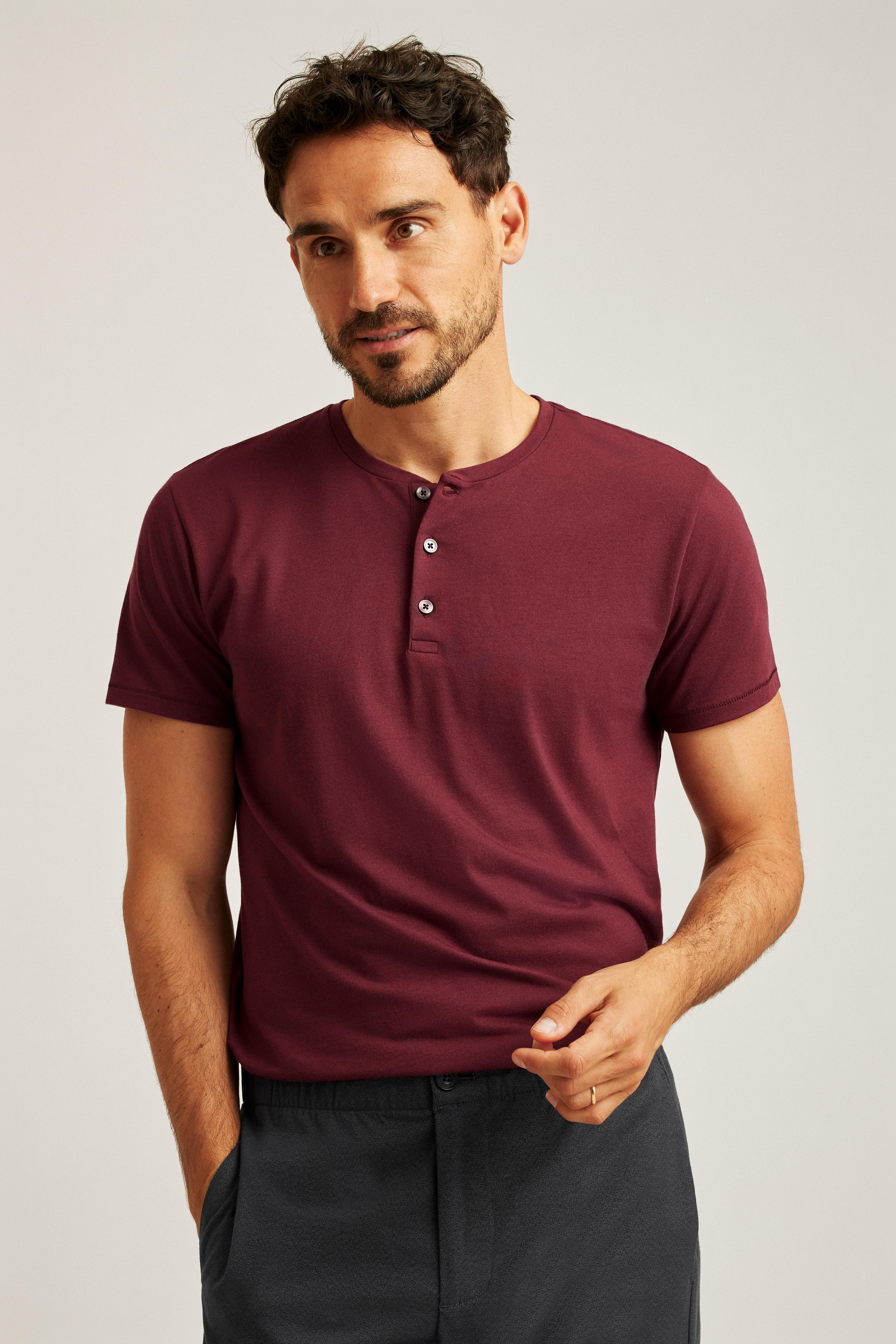 Pima Performance Short Sleeve Henley Product Image