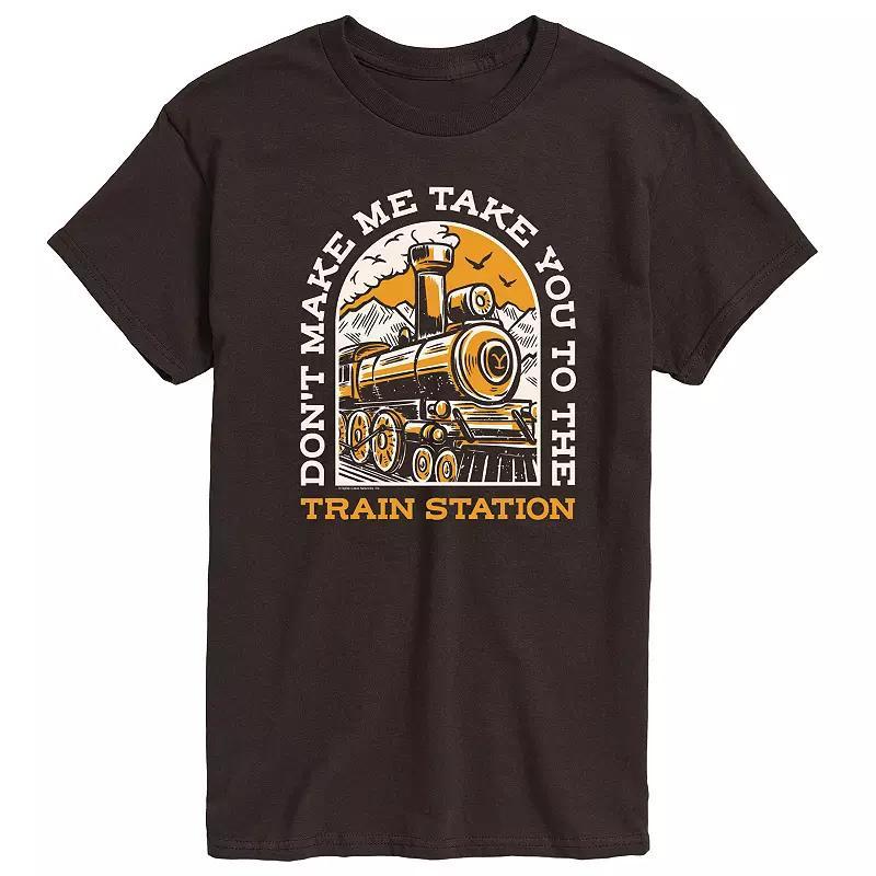 Mens Yellowstone Take You Train Station Graphic Tee Product Image