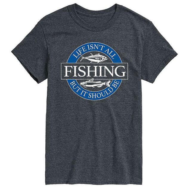 Big & Tall Life Fishing Tee, Mens Product Image