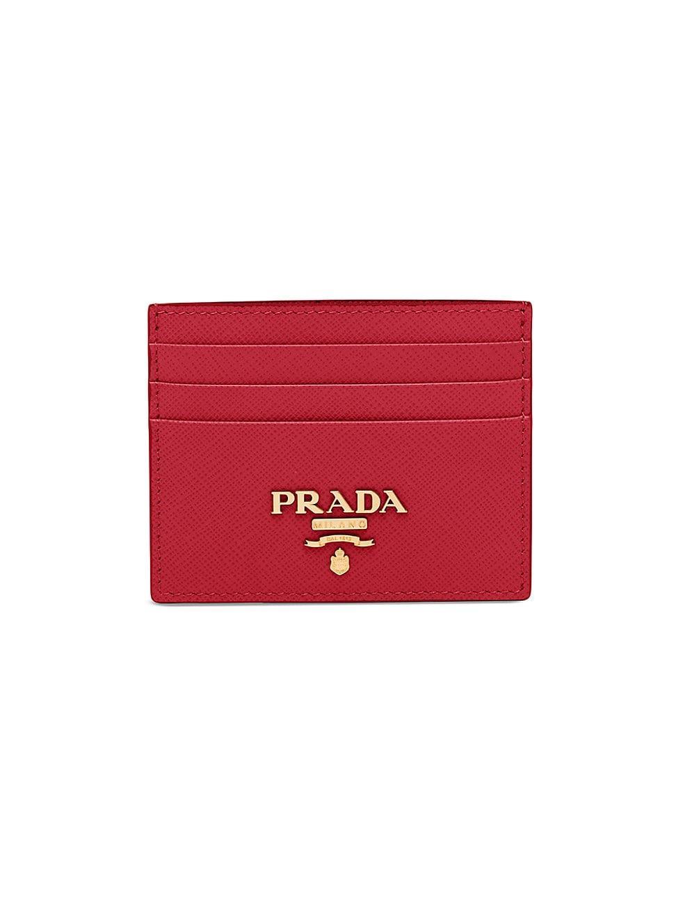 Womens Saffiano Leather Card Holder Product Image