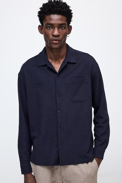 Loose Fit Textured Shirt Product Image