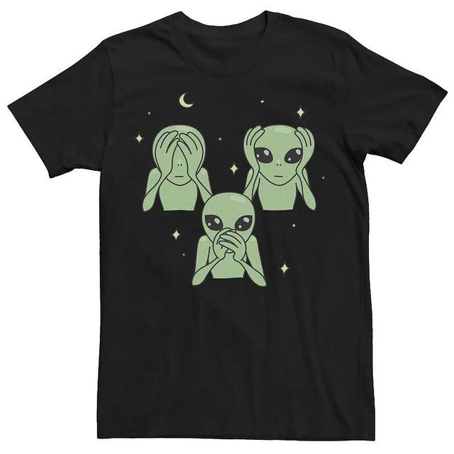 Mens Aliens See No Evil, Hear No Evil, Speak No Evil Tee Product Image