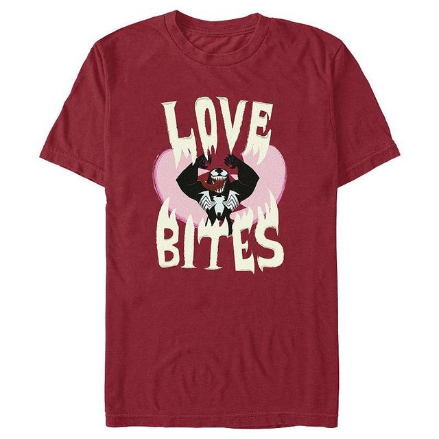 Mens Venom Loves Bites Graphic Tee Red Product Image