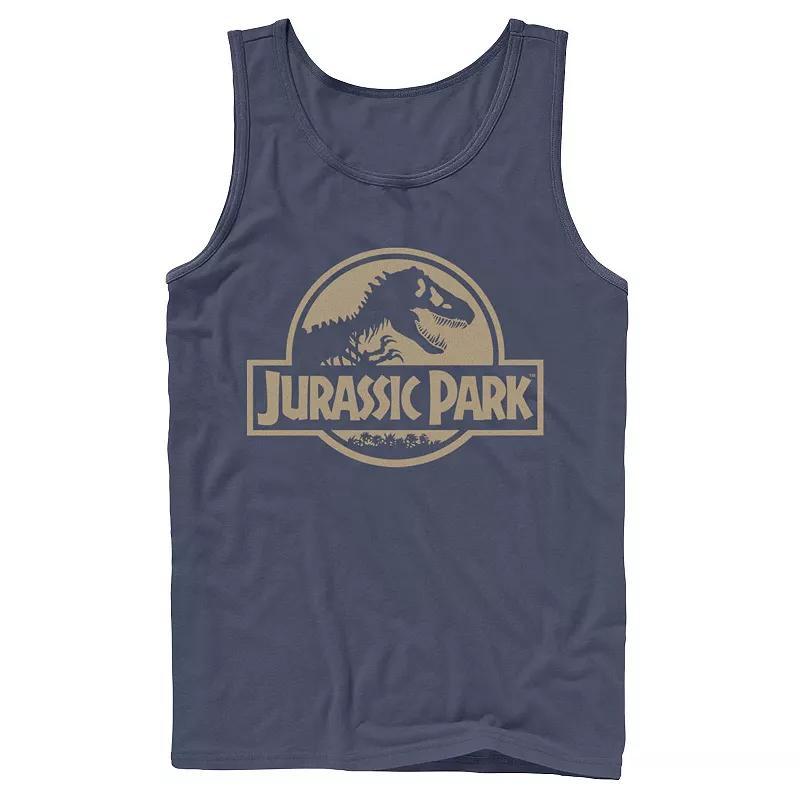 Mens Jurassic Park Abstract Color Logo Tank Top Product Image