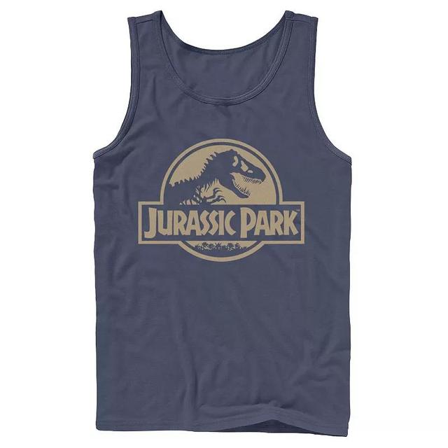 Mens Jurassic Park Abstract Color Logo Tank Top Product Image