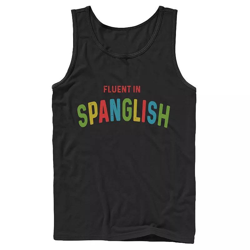 Mens Spanglish Fluent Text Tank Top Product Image