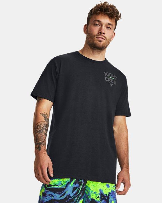 Men's Project Rock Night Crew Short Sleeve Product Image