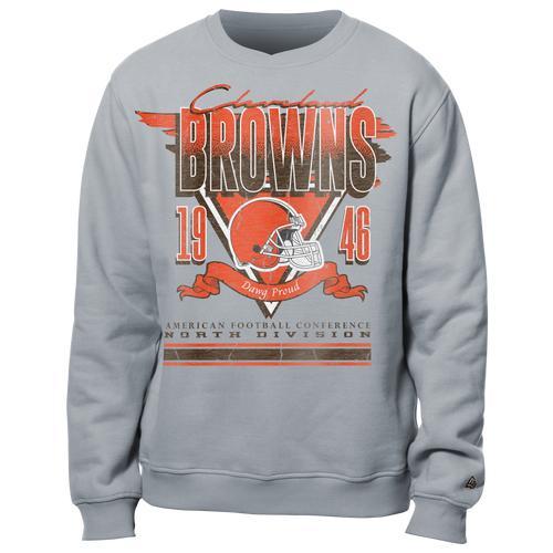 New Era Mens Browns Fitted Crew Sweatshirt - Multi/Grey Product Image