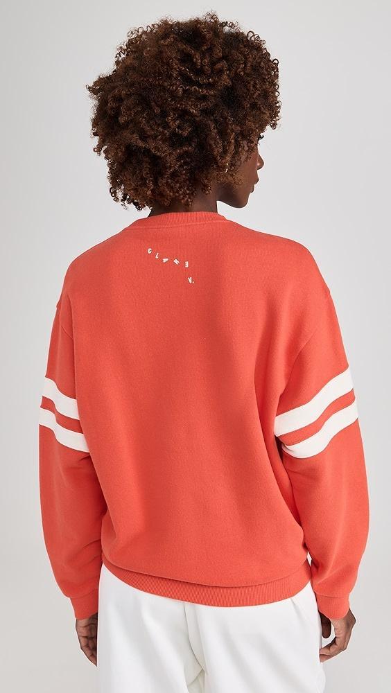 Clare V. Oversized Varsity Sweatshirt | Shopbop Product Image