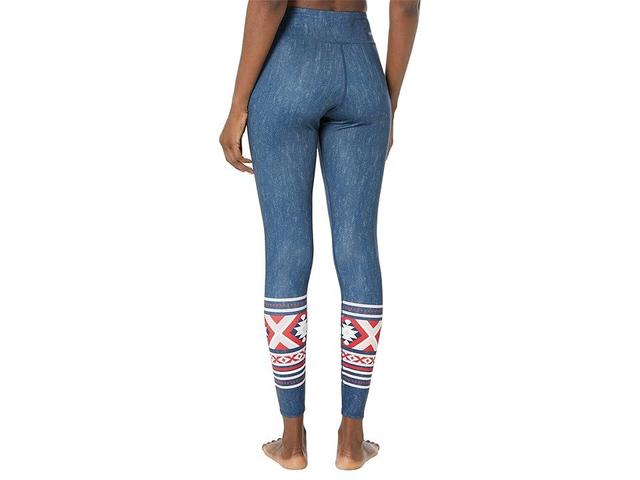 Hot Chillys Premium Tights (Serape Blue) Women's Casual Pants Product Image