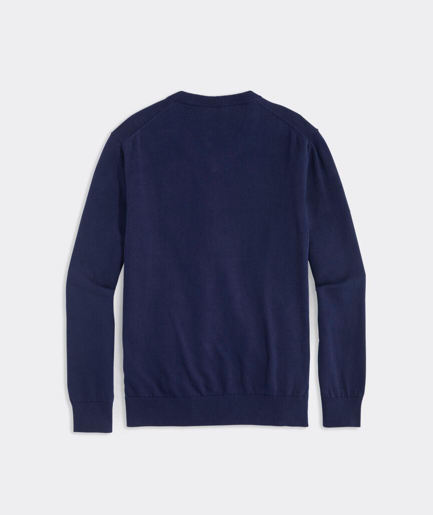 Heritage Cotton V-Neck Sweater Product Image