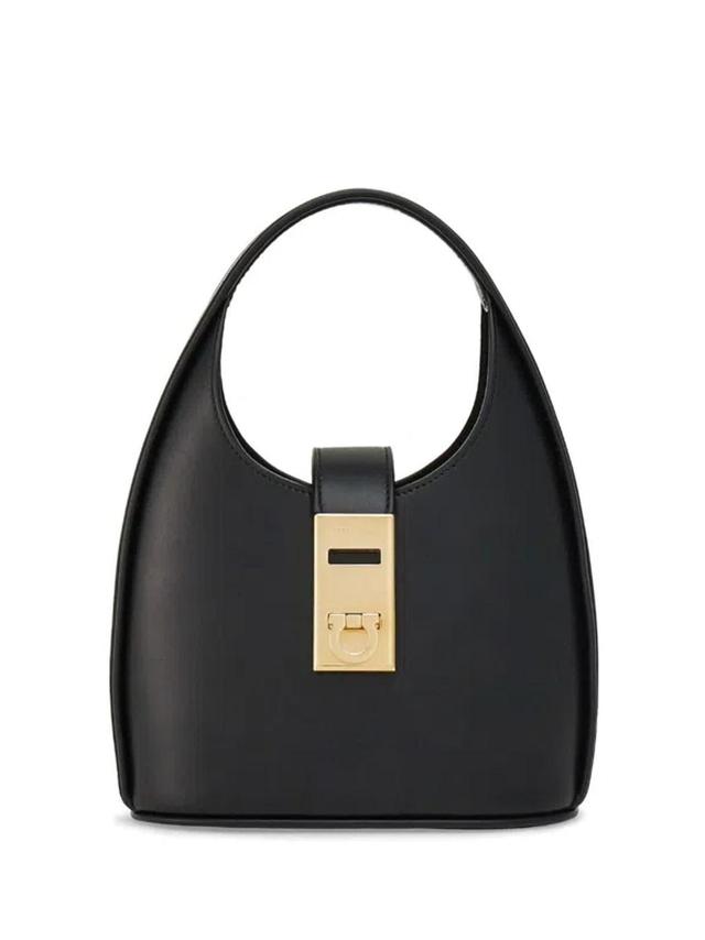 Hobo Mini Leather Handbag In Black Product Image