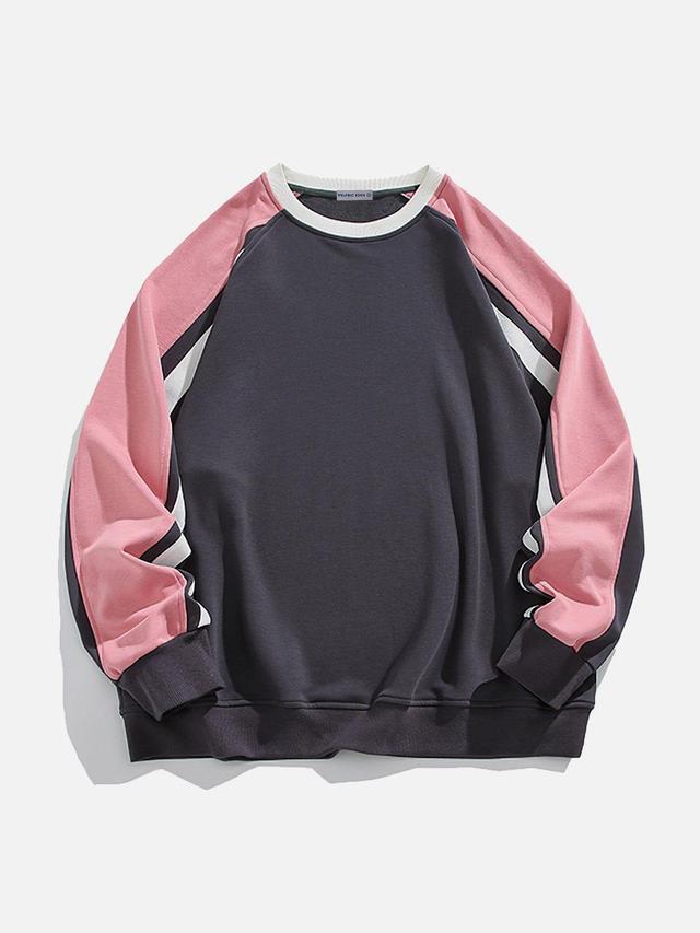 Aelfric Eden Patchwork Color Blocking Sweatshirt Product Image