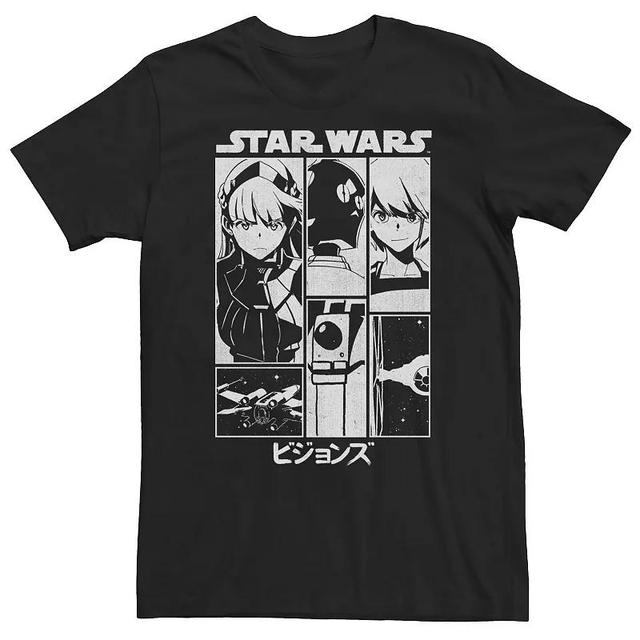 Big & Tall Star Wars: Visions Simple Panel Poster Tee, Mens Product Image