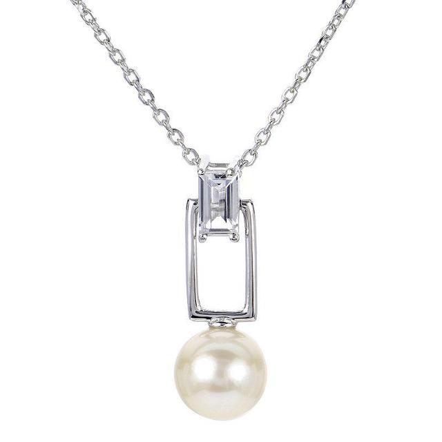 Pearlustre By Imperial Sterling Silver Freshwater Pearl Necklace, 18 In Product Image