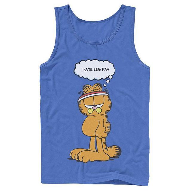 Mens Garfield Leg Day Comic Tank Top Product Image