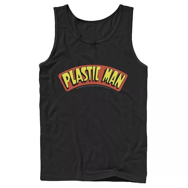 Mens DC Comics Plastic Man Text Logo Poster Tank Top Product Image