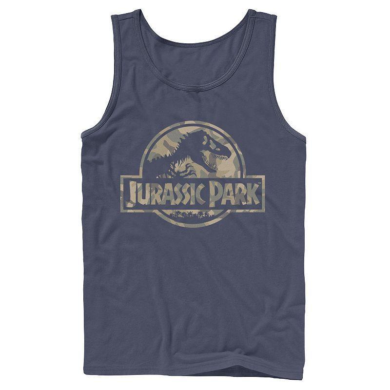 Mens Jurassic Park Abstract Color Logo Tank Top Product Image