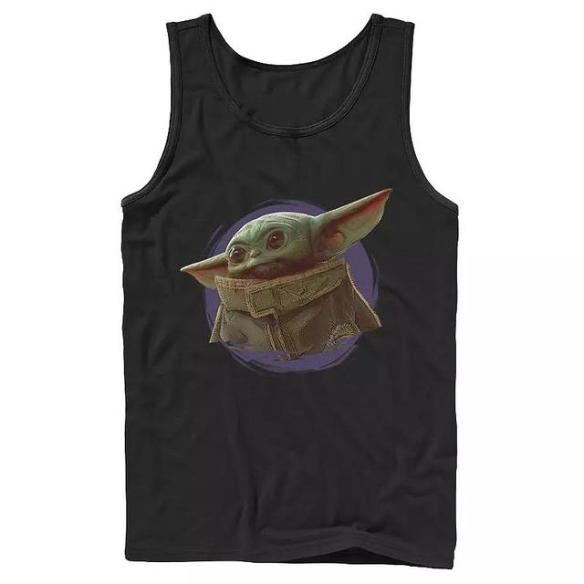 Mens Star Wars The Mandalorian The Child Purple Smoke Tank Top Product Image