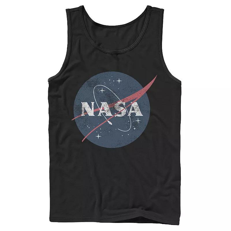 Mens NASA Distressed Simple Circle Logo Graphic Tank Top Product Image