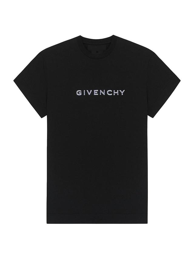 Givenchy Tufted 4G Logo Slim Fit Cotton T-Shirt Product Image