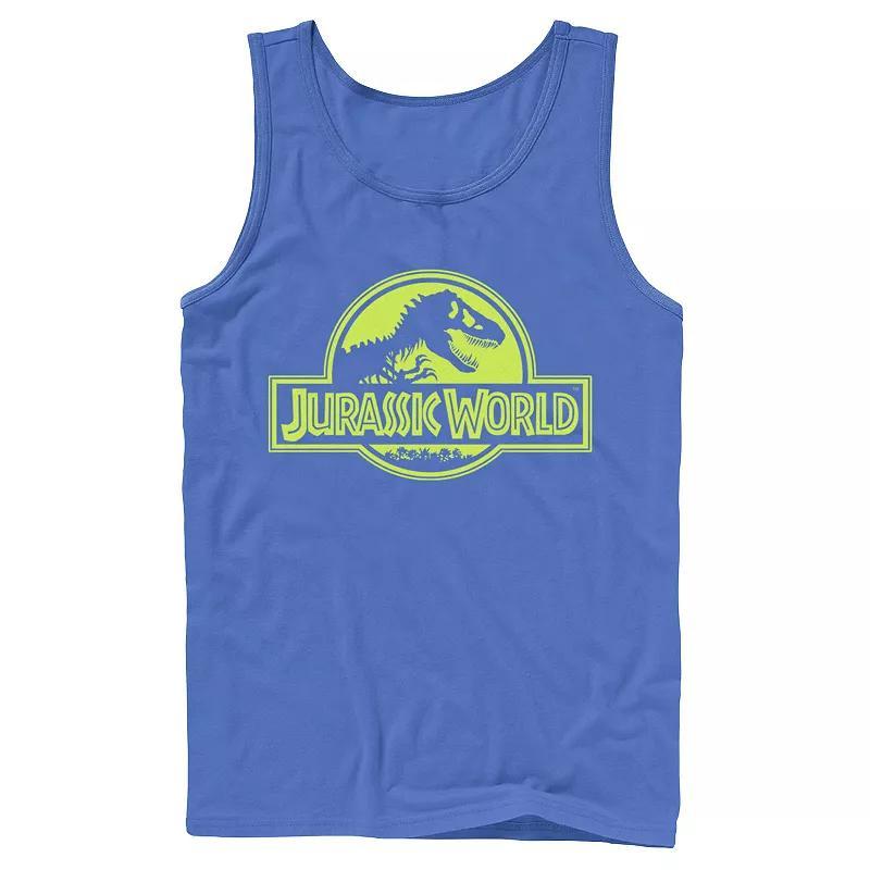 Mens Jurassic World Neon Logo Tank Top Product Image