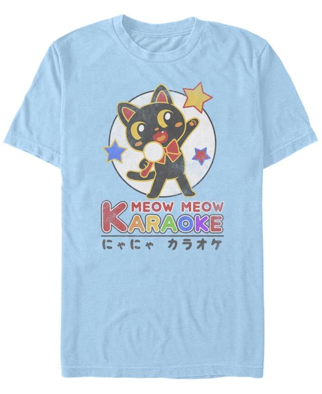 Fifth Sun Mens Karaoke Cat Short Sleeve Crew T-shirt Product Image