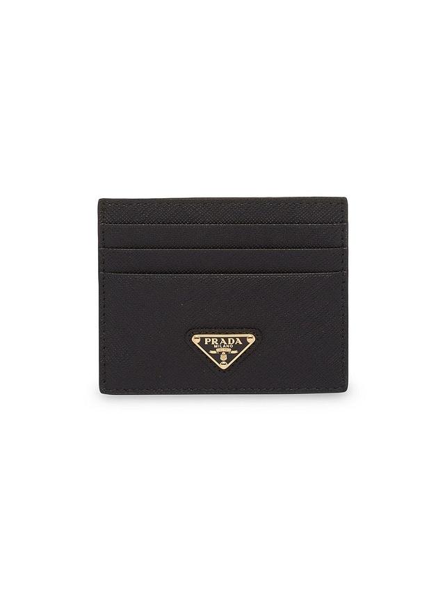 Womens Saffiano Leather Card Holder Product Image