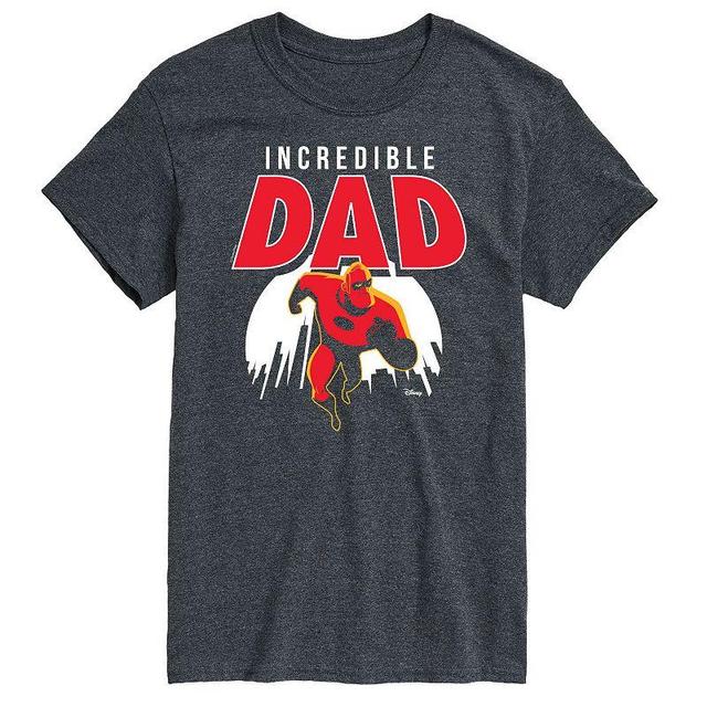 Disneys Mens The Incredibles Incredible Dad Tee Blue Product Image