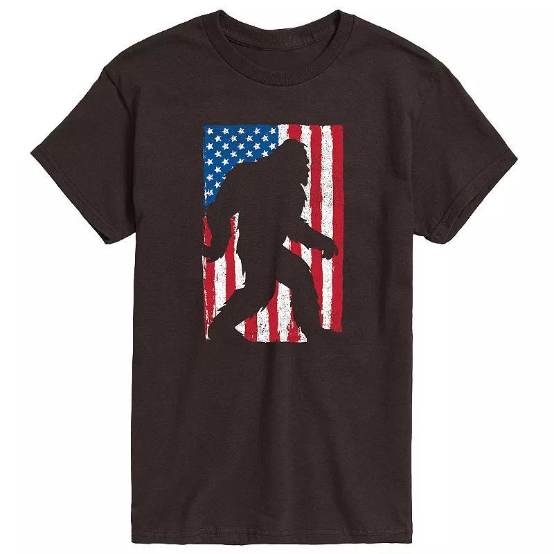 Mens Sasquatch Flag Tee Blue Product Image