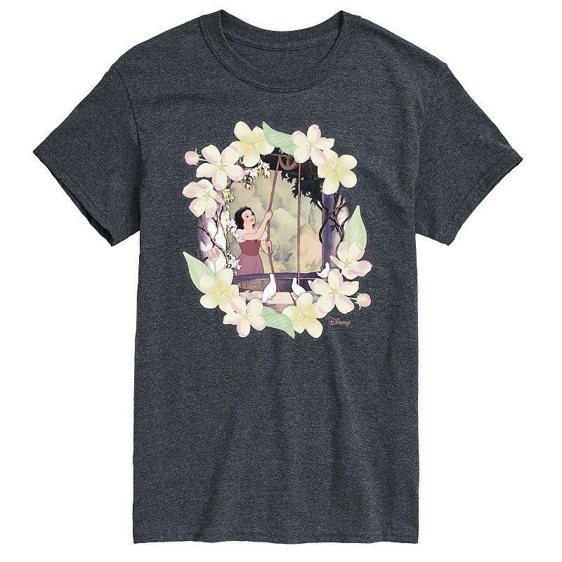 Disney Princess Big & Tall Snow White Flowers Graphic Tee, Mens Product Image